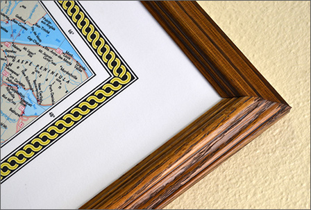 Executive Framed Wall Maps