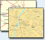 Basic Style Wall Map Example