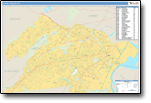 Basic Style County Wall Maps