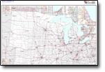 Premium Style Regional Wall Maps