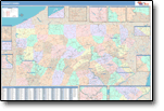 Color Cast State Wall Maps