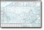 Premium Style State Wall Maps