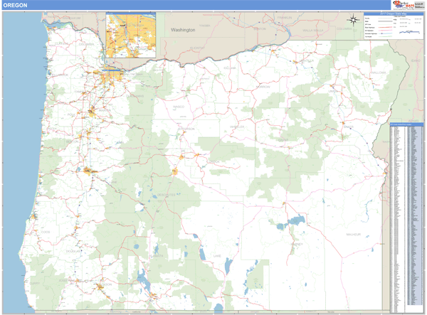 Map Oregon Zip Codes Map Of Counties Around London