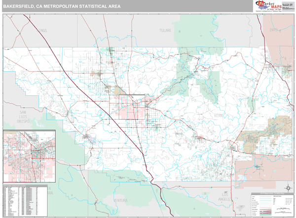 Bakersfield Zip Code Map United States Map