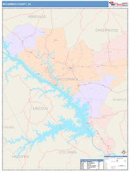 county map mccormick wall sc maps carolina south