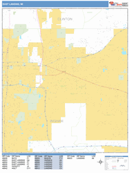 Zip Codes For East Lansing Michigan Map