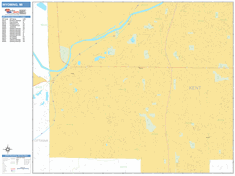 Wyoming Michigan Zip Code Wall Map (Basic Style) by MarketMAPS