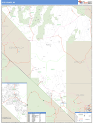 map zip nevada county nye codes basic code marketmaps nv wall style