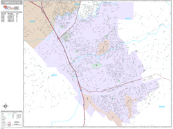 Temecula California Wall Map (premium Style) By Marketmaps