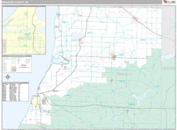 Manistee County, Mi Wall Map Premium Style By Marketmaps