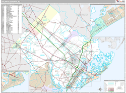 Atlantic County, Nj Wall Map Premium Style By Marketmaps