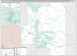 Lincoln County, NM Wall Map Premium Style by MarketMAPS