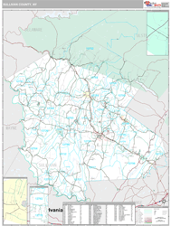 county map sullivan wall ny maps york