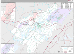 county map roane tn wall maps tennessee