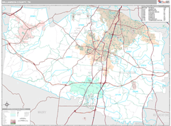 Williamson County, Tn Zip Code Wall Map Premium Style By Marketmaps