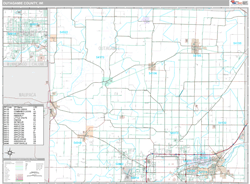 county map outagamie wi wall
