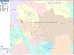 map moreno valley wall city california maps marketmaps cast color