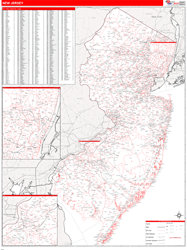 zip map code jersey wall nj maps line red marketmaps