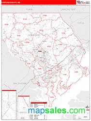 Zip Code Map Harford County Md United States Map