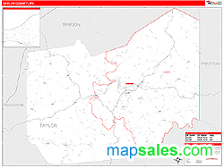 county zip map taylor wall code wv maps virginia west