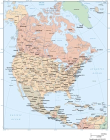 North America Wall Maps - MapSales.com