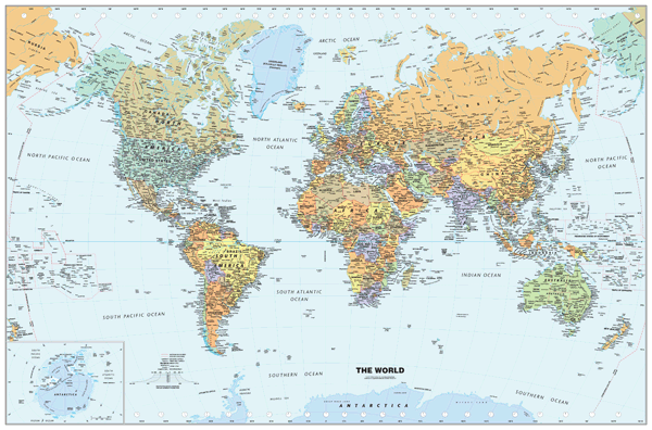 World+map+with+cities+and+capitals