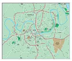 Nashville Metro Area Wall Map By Map Resources