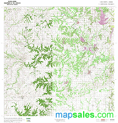 Topographic Wall Maps