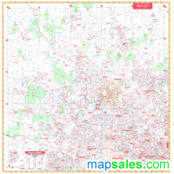 Oakland County MI Wall Map By UniversalMap