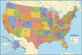 United States Wall Maps - MapSales.com