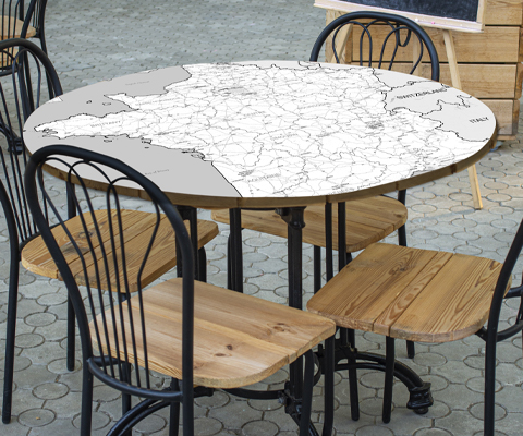 Map Table Tops