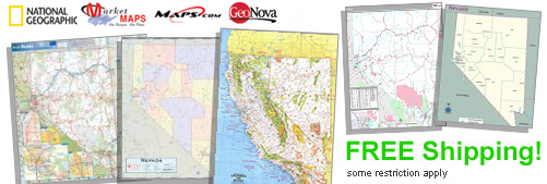 World's largest selection of Nevada Wall Maps