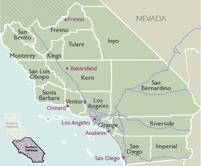 California County Zip Code Wall Maps