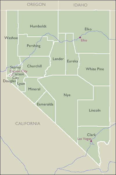 Nevada County Zip Code Wall Maps Mapsales 4791