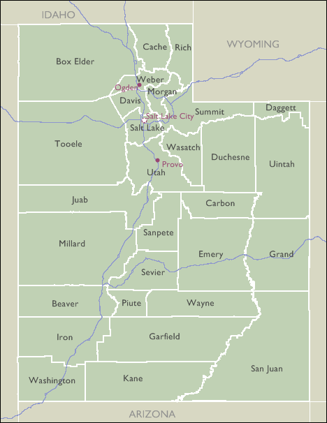 Salt Lake City Utah Zip Code Map 9570