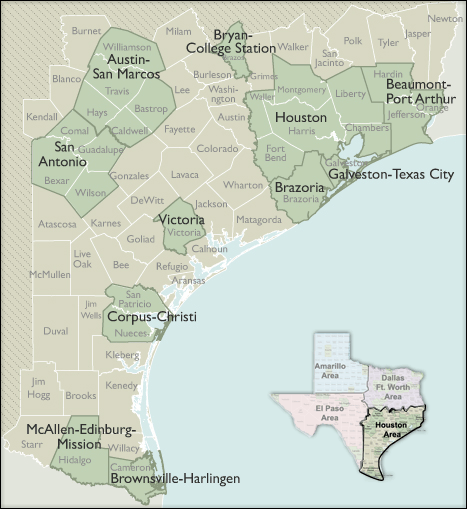 Texas Metro Area Zip Code Wall Maps Mapsales 3574
