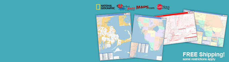 World's largest selection of State Sectional Wall Maps