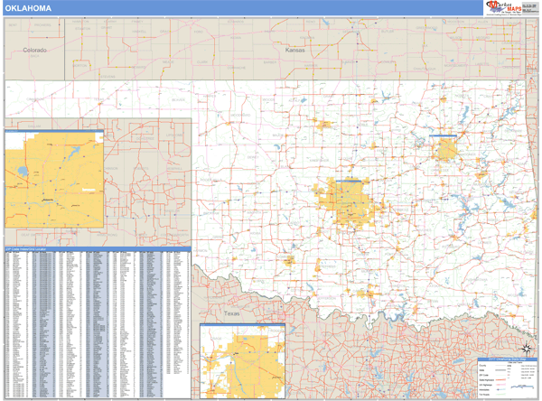 Oklahoma County Zip Code Map 1464