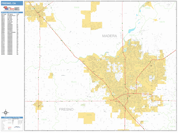 Fresno Zip Code Map Printable   CAfresno 