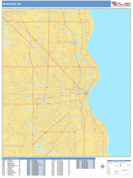 Milwaukee Zip Code Map