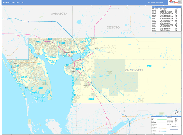 Charlotte Co Zip Code Map