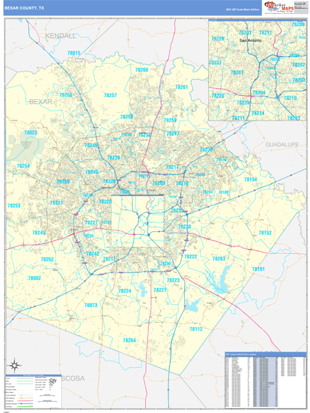 Bexar County Zip Code Map Maping Resources   48029 