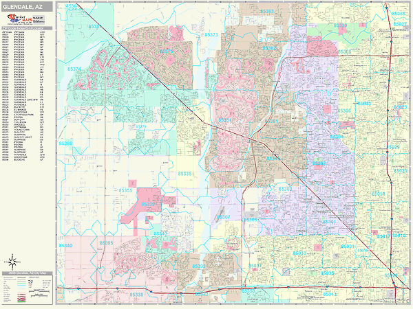 30 Glendale Az Zip Code Map - Maps Database Source