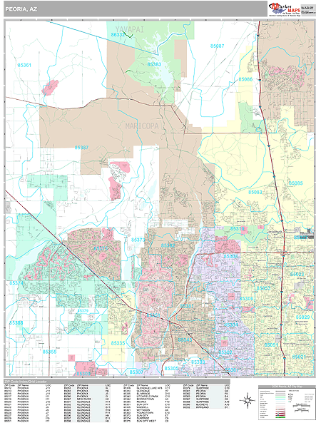 Peoria Zip Code Map 4730