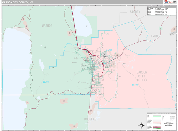 carson city topo vicinity map