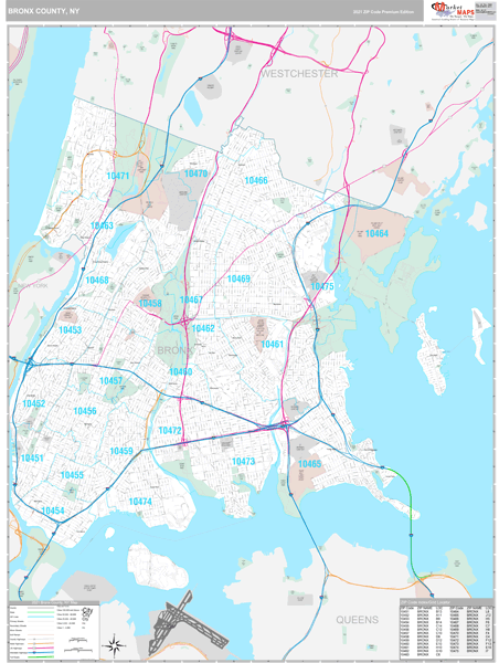 34 Bronx Zip Code Map - Maps Database Source