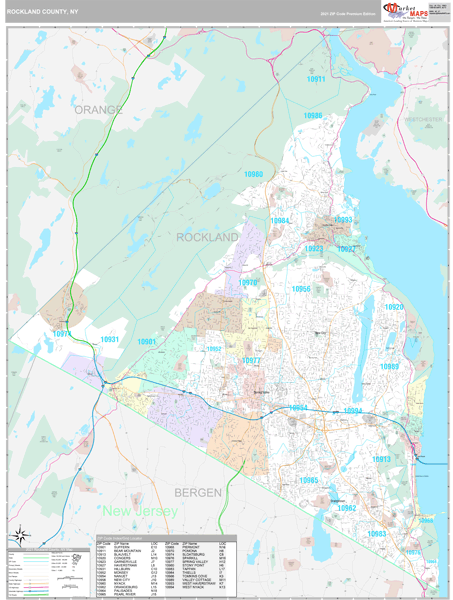 Rockland County Map Of Towns