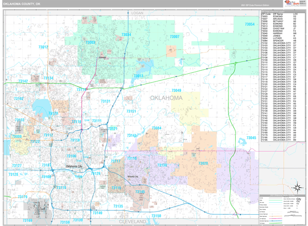 Norman Oklahoma Zip Code Map 4493