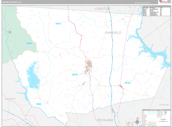 Fairfield County Zip Code Map - Map