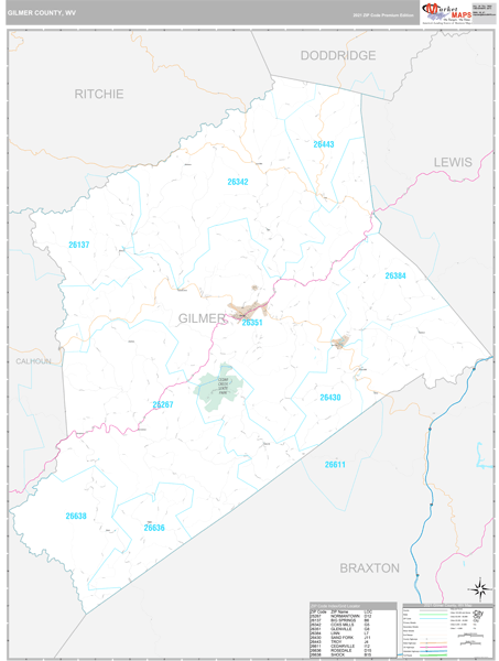 Gilmer County Property Map